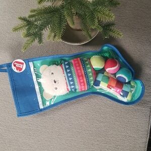 Small-Medium Dog Christmas Stocking, Christmas Dog Toys